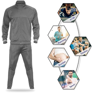 Venta caliente de moda Slim Fit hombres chándal ropa de entrenamiento cómodo cremallera hombres chándal disponible en todos los tamaños - Product Image 5
