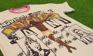 Camiseta Extra Grande de Algodón Grueso Personalizada para Hombre, Impresión DTG, Diseño Ajustado, Pedrería en una Camiseta Estampada para Hombre - Product Image 5