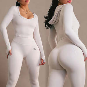 Ensemble de sport pour femmes, 6 pièces, haut de yoga à séchage rapide, leggings, magnifiques ensembles de yoga de course à pied pour femmes, ajustés, pour la salle de sport - Product Image 2