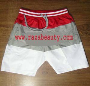 Pantalones cortos de verano transpirables ecológicos de estilo callejero para hombre, bolsillo con cremallera lateral, logotipo personalizado, lona de algodón 100%, patrón sólido - Product Image 3