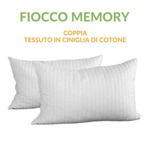 Almohada de Espuma Viscoelástica Evergreenweb de 42x72 cm para Parejas, 12 cm de Altura, Hecha a Mano en Italia - Product Image 5