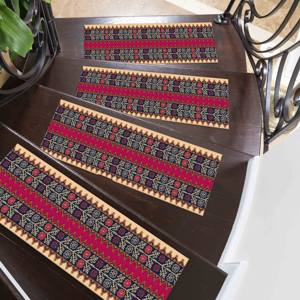 Alfombra estampada con diseño Kilim, patrón floral moderno, fácil de limpiar, alfombra para pasillos. - Product Image 2