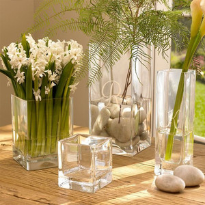 VBV0510 - Vase carré en verre - 5 x 10 - Product Image 6