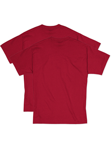 2024 été nouveau personnalisable 240gsm luxe hommes t-shirts coton couleur rouge t-shirt uni pour hommes salle de sport avec impression Logo personnalisé - Product Image 2