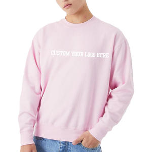 เสื้อสเวตเชิ้ตคอกลมโอเวอร์ไซส์ OEM แบบมีฮู้ด ไหล่ตก ผ้าฝ้าย 100% หนานุ่ม ดีไซน์เรียบง่าย สั่งทำได้ สำหรับผู้ชาย ฤดูหนาว - Product Image 2