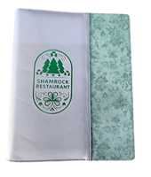 Folder Menu Restoran Hotel Kulit Premium/PU Bersertifikat ISO, Warna & Logo Custom, Lapisan Nikel, Tahan Lama, Harga Promo