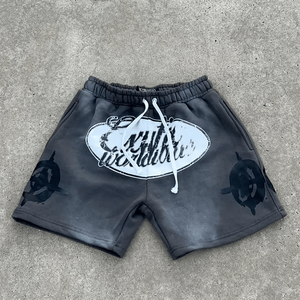 Short de sport décontracté 100% coton pour hommes, impression personnalisée Logo fermeture à cordon séchage rapide respirant mi Bermudas Offre Spéciale - Product Image 5