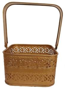 Panier en maille de fer personnalisé de qualité exclusive de taille moyenne avec une forme unique pour les fruits et légumes décoratifs - Product Image 3