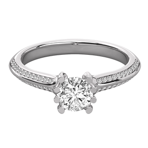 Bague solitaire en or 10 carats pour femmes, diamant cultivé en laboratoire - Product Image 3