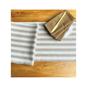Sets de table texturés bleu sarcelle avec bordure naturelle, napperons tissés pour cuisine, maison, restaurant, hôtel, intérieurs modernes - Product Image 6