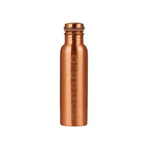 Bouteille d'eau en cuivre fabriquée à la main de vente chaude Inde Pure Drink Wide Metal Water Bottle Design personnalisé avec une qualité supérieure - Product Image 5