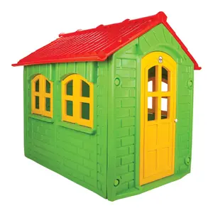 Vente en gros de maison pliable My Home Playhouse en plastique avec sonnette pour enfants, jardin intérieur extérieur, jouet sûr et amusant pour les enfants