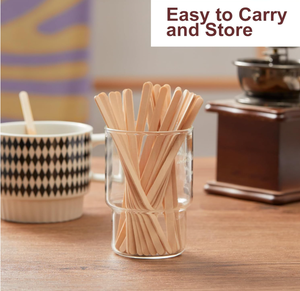 ไม้เบิร์ชขนาด165มม. แบบใช้แล้วทิ้ง-เป็นมิตรกับสิ่งแวดล้อมตัวเลือกสำหรับกาแฟ & ชา - Product Image 3