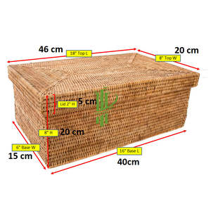 Paniers de rangement en rotin écologiques faits à la main avec un design flexible pour une organisation élégante des vêtements, fabriqués par VGreenArt au Vietnam - Product Image 3