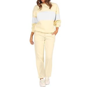 Conjuntos de salón de tejido transpirable de algodón 100% de lana de dos piezas de gran tamaño para hombre, ropa de abrigo suelta - Product Image 4