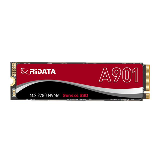 SSD, Solid State Drive, RIDATA A901 SSD PCIe Gen4 NVMe M.2 2280 Internal, Read/Write up to 7400/6400 MB/s (500GB 1TB 2TB 4TB)