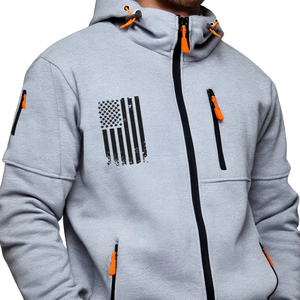 เสื้อฮู้ดผู้ชายลายนูนขนาดใหญ่โอเวอร์ไซส์ออกแบบได้เองผ้าฝ้ายคุณภาพสูงแบบพื้นฐานผสมสำหรับพิมพ์พัฟกราฟิกฤดูหนาว - Product Image 1