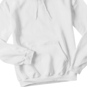 เสื้อฮู้ดสีขาวเรียบใส่ได้ทั้งชายและหญิงเสื้อสวมหัวผ้าฟลีซผ้าฝ้ายนุ่ม100% มีฮู้ดปรับสายรูดและกระเป๋าจิงโจ้สำหรับสวมใส่สบายๆ - Product Image 3