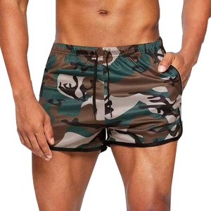 High Quality Running Breathable Men 2 in 1 <b>Layers</b> Sports Shorts Cotton Nylon Workout High Waist Men Gym Shorts With Pockets - Product Image 2