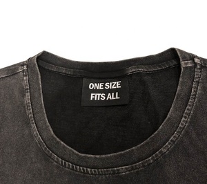 T-shirt vintage lourd 250gsm T-shirts noirs en coton lavé T-shirts graphiques à impression numérique lavés à l'acide - Product Image 6