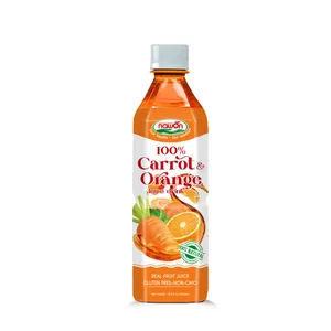 Ücretsiz örnek 500ml NAWON 100% havuç ve turuncu meyve suyu organik meyveli içecek kuru maya OEM ODM içecek üreticisi