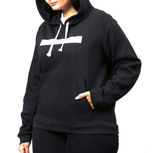 เสื้อฮู้ดผ้าฟลีซไซส์ใหญ่โอเวอร์ไซส์สำหรับผู้หญิงเสื้อผ้าแนวสตรีทผ้า100% มีฮู้ดผ้าฟลีซไซส์ใหญ่พิเศษ - Product Image 3