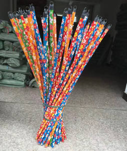 Bâton de balai en bois enduit de PVC avec tête en plastique, pelle à poussière coupe-vent, produit de nettoyage ménager - Product Image 4