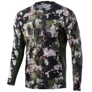 เสื้อผ้าปลา UPF 50 + สำหรับผู้ชายเสื้อตกปลาระเหิดป้องกันรังสียูวีลายพรางผ้าใบตกปลาฤดูหนาวกำหนดเองได้ - Product Image 3