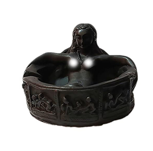 Cendrier en résine au design moderne avec figure nue Cadeau personnalisé pour la maison - Product Image 1