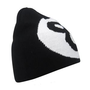Vente en gros de bonnets chauds en laine 100% pour l'hiver Chapeaux tricotés confortables et doux de couleur unie épaissie de qualité supérieure Voyage décontracté avec logo personnalisé - Product Image 2