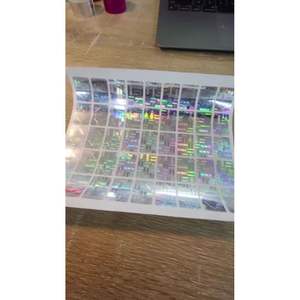 Autocollant adhésif simple face, résistant à la chaleur, activé par l'eau, bandes de sécurité holographiques en BOPP et PET, colle acrylique auto-adhésive - Product Image 3