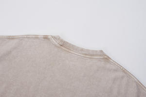 เสื้อยืดขนาดใหญ่พิเศษสำหรับผู้ชายฟอกสีด้วยกรดเสื้อยืดพิมพ์ลายพองสำหรับผู้ชายใส่ได้ทั้งชายและหญิงพิมพ์โลโก้ได้ตามต้องการ - Product Image 6