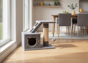 เสาข่วนแมวคุณภาพสูง Amistar Silver Silence สำหรับแมวทุกสายพันธุ์และทุกขนาด - Product Image 3