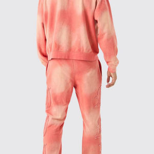 Conception personnalisée Hommes 100% Coton Survêtement Pakistan Puff Printing Jogger Pantalon Survêtement Évasé Écologique Hiver Ensembles - Product Image 2