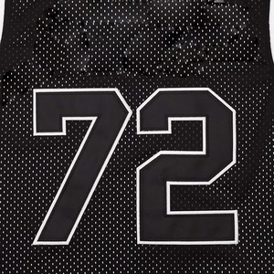 Camiseta de baloncesto hecha a medida de alta calidad, colores personalizados, tamaños personalizados, logotipo Unisex de talla grande, transpirable, de secado rápido - Product Image 4