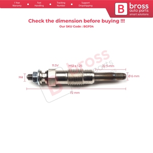 BGP34 1 Pieza Bujías de Incandescencia GX70 11590001 GN858 para - Product Image 5