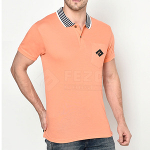 T-shirt polo de bonne qualité à manches courtes et coupe ajustée pour hommes dernière arrivée t-shirts polo à manches courtes personnalisés pour hommes - Product Image 3
