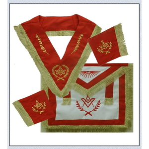 MASONIC 100% Lambskin Blue Past Master <b>Apron</b> Silver <b>Leather</b> <b>Apron</b> Kit for Past Master - Product Image 4