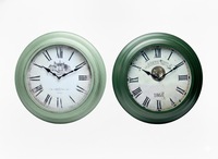 Horloge murale en métal à quartz de style moderne du milieu du siècle Franklin Murphy, décoration de luxe pour la maison, design antique, grande horloge analogique pour salon
