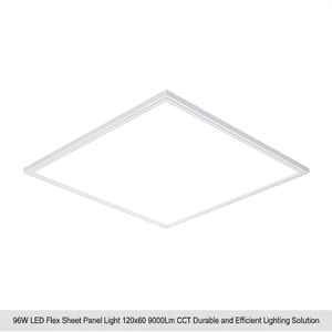Panneau lumineux LED flexible 96W 120x60 9000Lm CCT, solution d'éclairage durable et efficace - Product Image 2