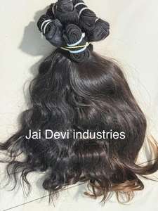 Cabello virgen crudo de templo indio, textura suave de alta calidad, extensiones de un donante sin enredos, alineación de cutículas, cabello humano indio crudo - Product Image 4