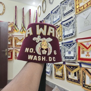 Shriner Fez Rhinestone Bordado-HSE - Product Image 4