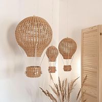 Décoration de ballon à air chaud en rotin fait à la main pour la maison intérieure, chambre d'enfant