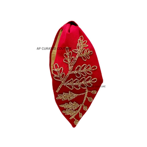 Luxury India's New <b>Fashion</b> <b>Accessories</b> Stylish Hand Embroidered Beaded Headband Girls Colorful Statement Piece Golden Sliver - Product Image 3