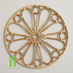 แผ่นรองจานหวายทำด้วยมือหลากสีสำหรับตกแต่งโต๊ะ2025ใหม่ - Product Image 6