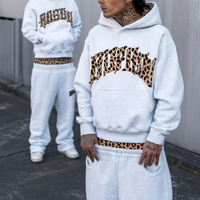 Ensemble survêtement homme 2025 personnalisé avec broderie, sweat à capuche et pantalon de jogging, taille double, vente en gros