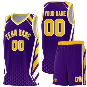 Uniforme de basket-ball de sublimation de haute qualité Maillot de basket-ball de style unique OEM créez vos propres uniformes de style avec logo personnalisé - Product Image 1