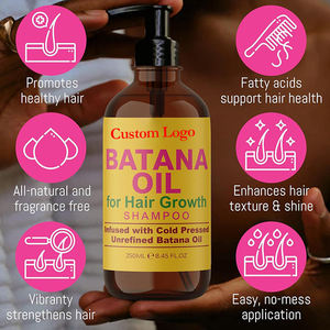 Wholesale Custom Private Label Organic Batana Oil <b>Shampoo</b> and Conditioner Set for Thinning Hair Growth Hair Regrowth <b>Shampoos</b> - Product Image 5