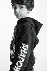 เสื้อสเวตเตอร์มีฮู้ดสำหรับเด็กใส่ได้ทั้งชายและหญิงเสื้อแจ็กเก็ตกันหนาวพิมพ์ลายแฟนซีระบายอากาศได้ดีสำหรับฤดูใบไม้ร่วงและฤดูใบไม้ผลิ - Product Image 3