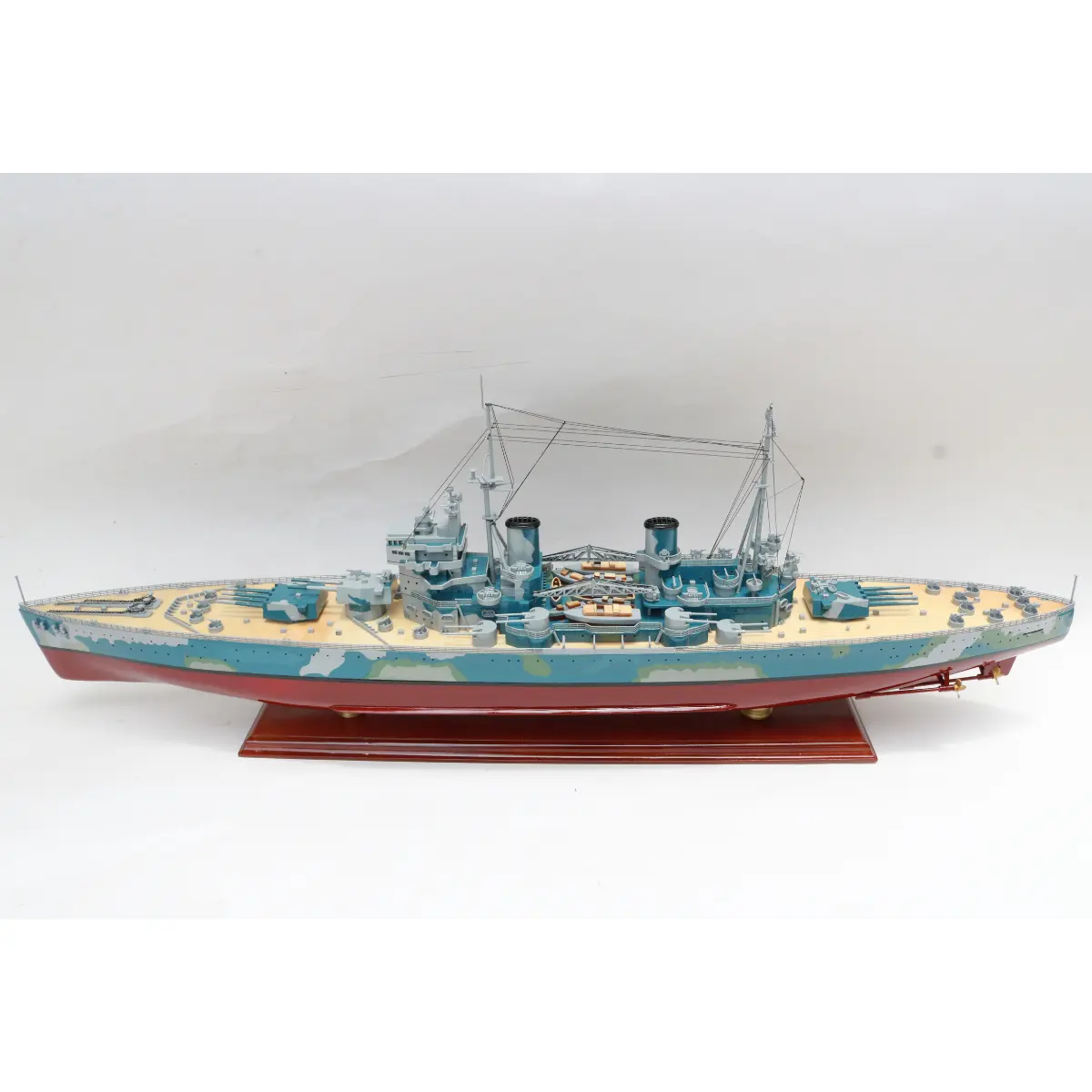 HMS King George V Mô hình tàu chiến-Mô hình hiển thị tàu chiến thủ công-Thuyền mô hình thủ công bằng gỗ